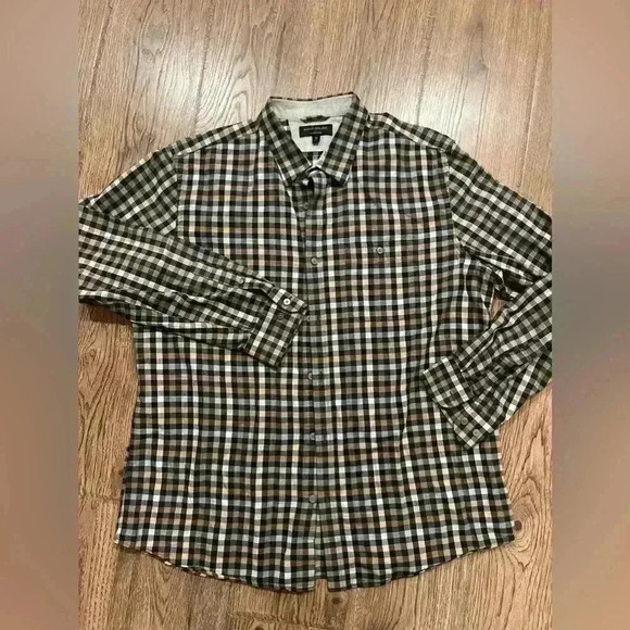 Mens Banana Republic Button Down Standard Cotton Flannel XL - Picture 1 of 5